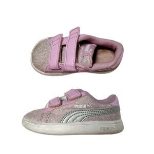 Puma Pink Glitter Sneakers Size 6